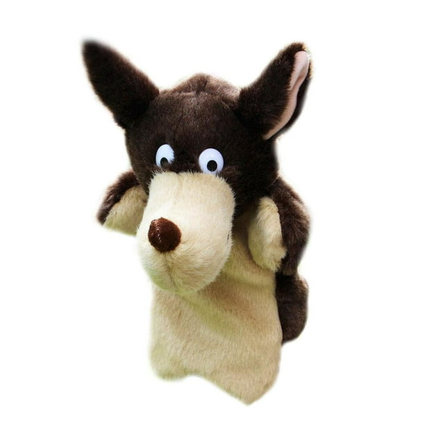 New Wolf Hand Puppet Baby Kids Child Soft Doll Plush Toy Gift FG#1